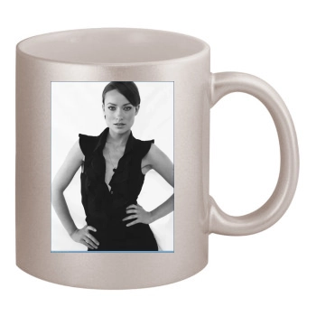 Olivia Wilde 11oz Metallic Silver Mug