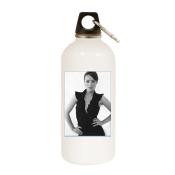 Olivia Wilde White Water Bottle With Carabiner