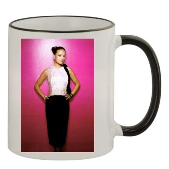 Olivia Wilde 11oz Colored Rim & Handle Mug