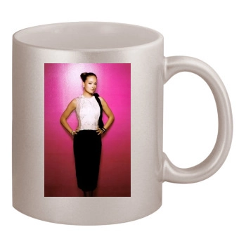 Olivia Wilde 11oz Metallic Silver Mug