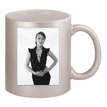 Olivia Wilde 11oz Metallic Silver Mug