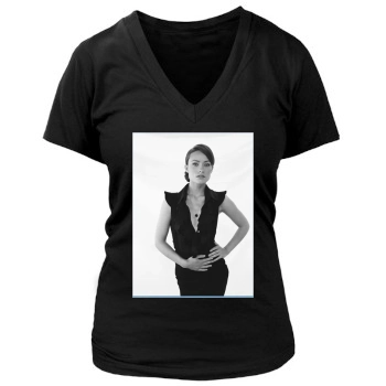 Olivia Wilde Women's Deep V-Neck TShirt