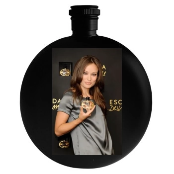 Olivia Wilde Round Flask