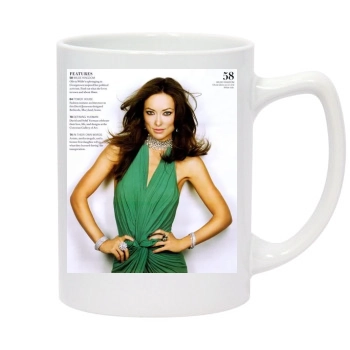 Olivia Wilde 14oz White Statesman Mug