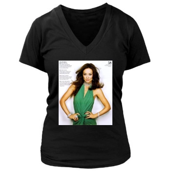 Olivia Wilde Women's Deep V-Neck TShirt