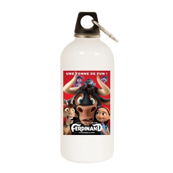 Ferdinand (2017) White Water Bottle With Carabiner