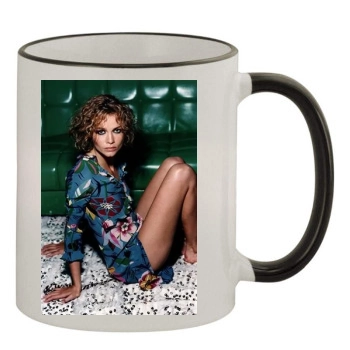 Saffron Burrows 11oz Colored Rim & Handle Mug