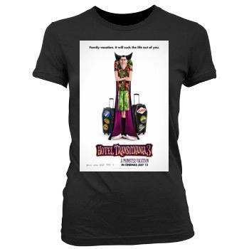 Hotel Transylvania 3 Summer Vacation (2018) Women's Junior Cut Crewneck T-Shirt