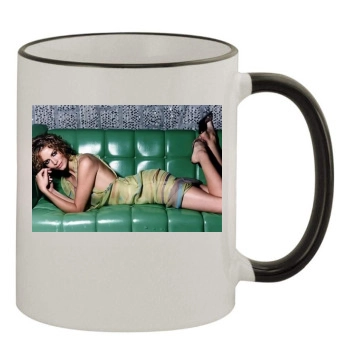 Saffron Burrows 11oz Colored Rim & Handle Mug