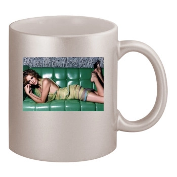 Saffron Burrows 11oz Metallic Silver Mug