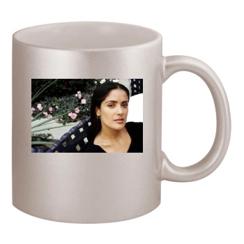 Salma Hayek 11oz Metallic Silver Mug