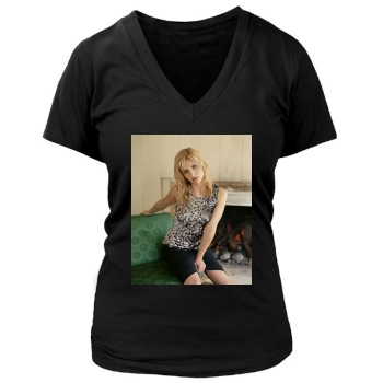 Sarah Michelle Gellar Women's Deep V-Neck TShirt