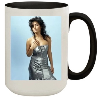 Sarah Shahi 15oz Colored Inner & Handle Mug