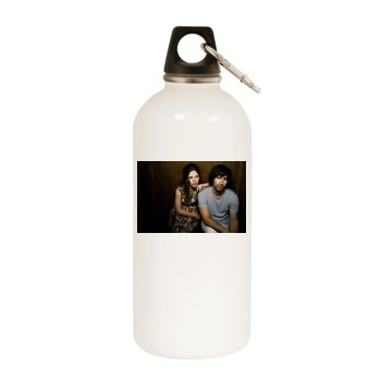 Scarlett Johansson White Water Bottle With Carabiner