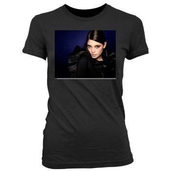 Scarlett Johansson Women's Junior Cut Crewneck T-Shirt