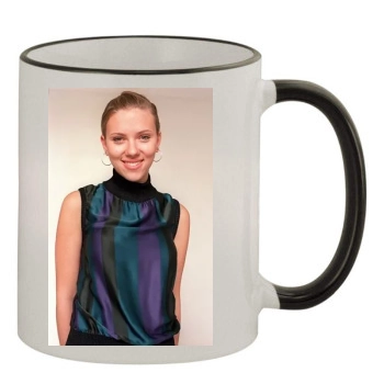 Scarlett Johansson 11oz Colored Rim & Handle Mug