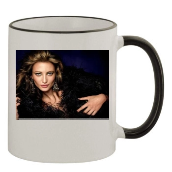 Scarlett Johansson 11oz Colored Rim & Handle Mug