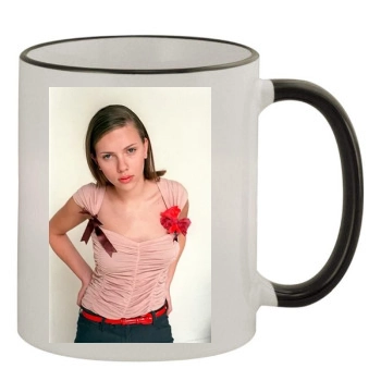 Scarlett Johansson 11oz Colored Rim & Handle Mug