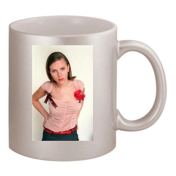 Scarlett Johansson 11oz Metallic Silver Mug