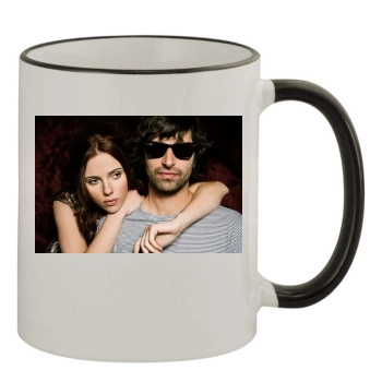 Scarlett Johansson 11oz Colored Rim & Handle Mug