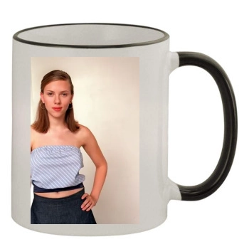 Scarlett Johansson 11oz Colored Rim & Handle Mug