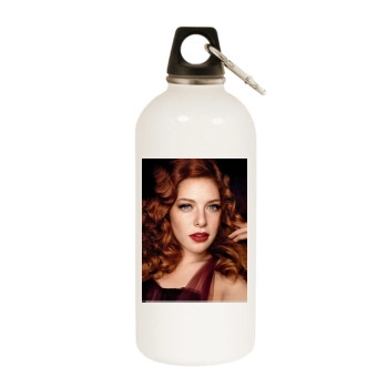 Scarlett Johansson White Water Bottle With Carabiner