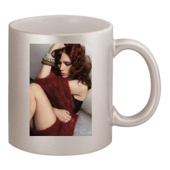 Scarlett Johansson 11oz Metallic Silver Mug