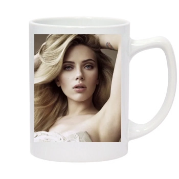 Scarlett Johansson 14oz White Statesman Mug