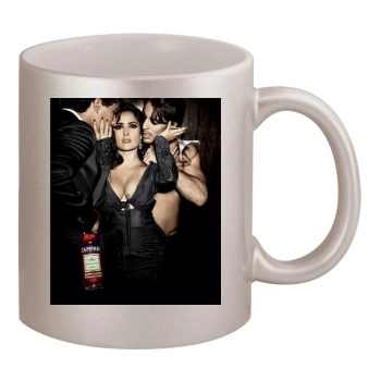 Salma Hayek 11oz Metallic Silver Mug