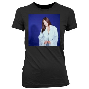 Shannen Doherty Women's Junior Cut Crewneck T-Shirt