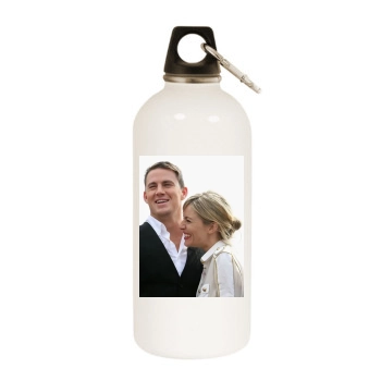 Sienna Miller White Water Bottle With Carabiner