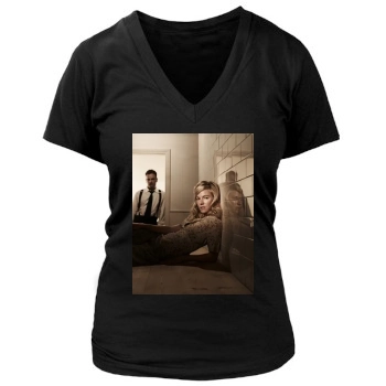 Sienna Miller Women's Deep V-Neck TShirt