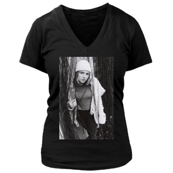 Sienna Miller Women's Deep V-Neck TShirt