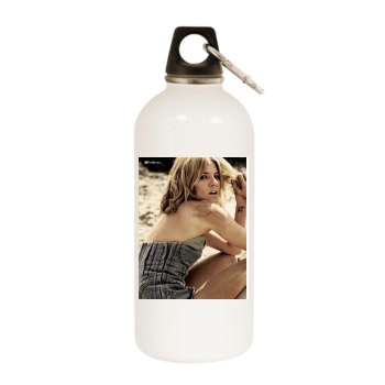 Sienna Miller White Water Bottle With Carabiner