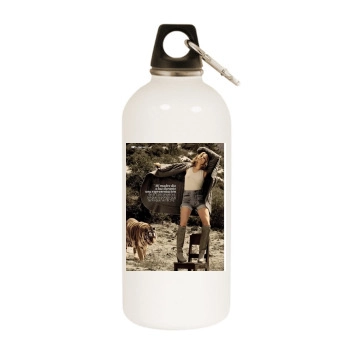 Sienna Miller White Water Bottle With Carabiner