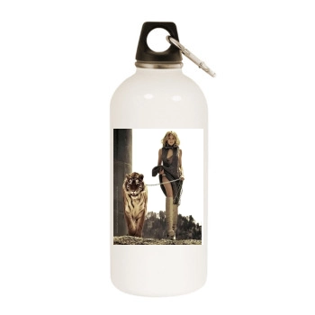 Sienna Miller White Water Bottle With Carabiner