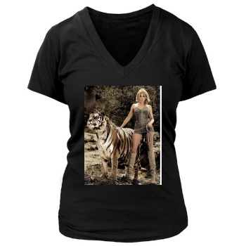 Sienna Miller Women's Deep V-Neck TShirt