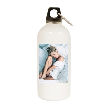 Sienna Miller White Water Bottle With Carabiner