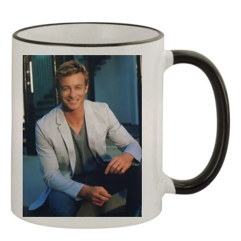 Simon Baker 11oz Colored Rim & Handle Mug