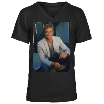 Simon Baker Men's V-Neck T-Shirt