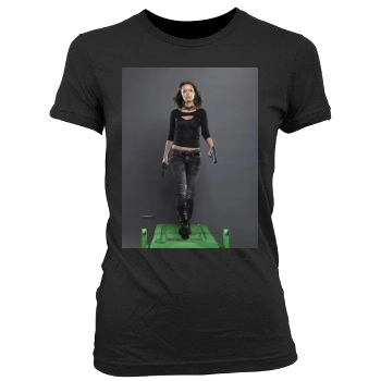 Summer Glau Women's Junior Cut Crewneck T-Shirt