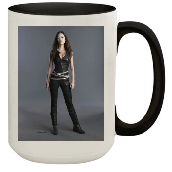 Summer Glau 15oz Colored Inner & Handle Mug