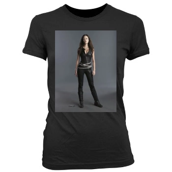 Summer Glau Women's Junior Cut Crewneck T-Shirt