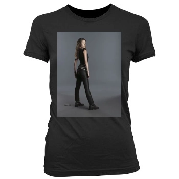 Summer Glau Women's Junior Cut Crewneck T-Shirt