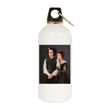 Sweeney Todd White Water Bottle With Carabiner