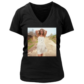 Taylor Swift Women's Deep V-Neck TShirt