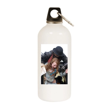 The Secret of Moonacre White Water Bottle With Carabiner