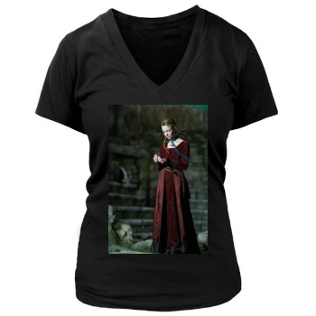 The Secret of Moonacre Women's Deep V-Neck TShirt