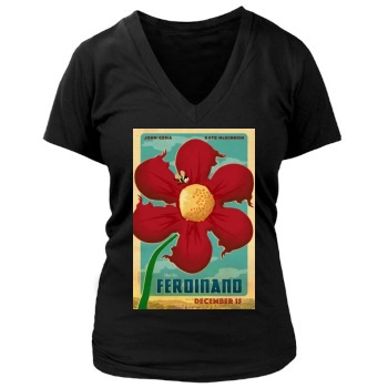 Ferdinand (2017) Women's Deep V-Neck TShirt