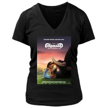 Ferdinand (2017) Women's Deep V-Neck TShirt